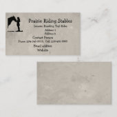 Reitstall für Pferde Visitenkarte (Vorne/Hinten)