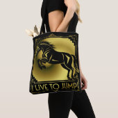 Reitstall I Live to Jump Art Deco Tasche (Von Nahem)