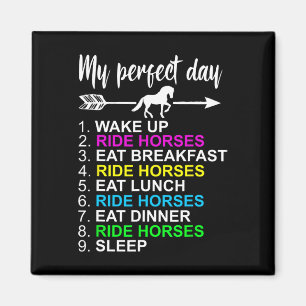 Reitstall Shirt Reiten Reiten Lover Geschenk Magnet