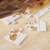 Reitstall Wasserfarbe Kunst zum Geburtstag Puzzle (Seite)