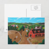 Reitställe des Smiths Postkarte (Vorne/Hinten)