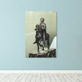 Reitstatue Charlemagne Leinwanddruck (Insitu (Holzboden))