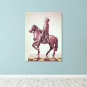 Reitstatue Charlemagne Leinwanddruck (Insitu (Holzboden))