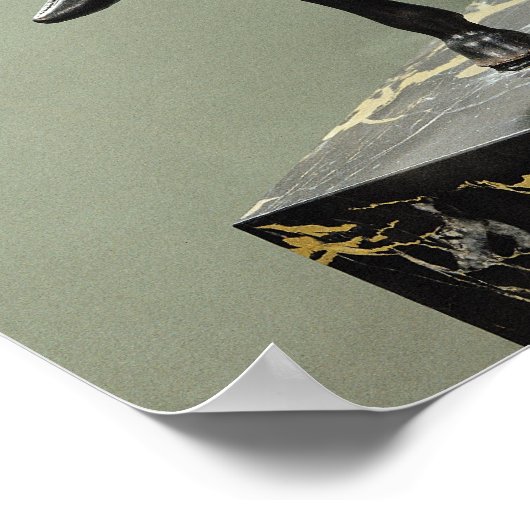 Reitstatue Charlemagne Poster (Ecke)