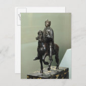 Reitstatue Charlemagne Postkarte (Vorne/Hinten)