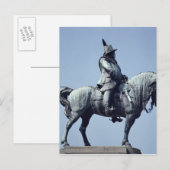 Reitstatue Charles Gustav X , Postkarte (Vorne/Hinten)