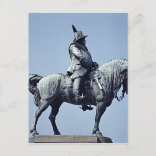 Reitstatue Charles Gustav X , Postkarte