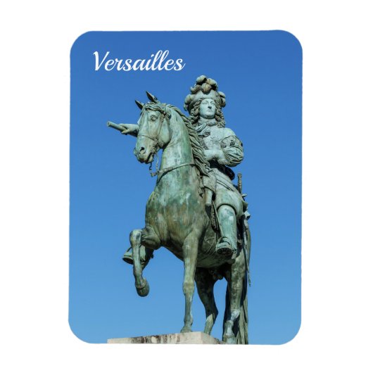 Reitstatue Ludwig XIV in Versailles Magnet (Vertikal)