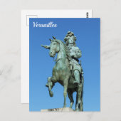Reitstatue Ludwig XIV in Versailles Postkarte (Vorne/Hinten)