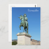 Reitstatue Ludwig XIV in Versailles Postkarte (Vorne/Hinten)
