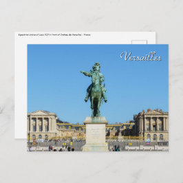 Reitstatue Ludwig XIV in Versailles Postkarte