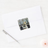 Reitstatue Quadratischer Aufkleber (Umschlag)