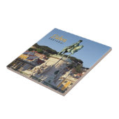 Reitstatue von König José I., Lissabon Fliese (Seite)