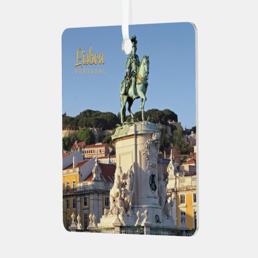 Reitstatue von König José I., Lissabon Ornament Aus Metall (Vorderseite links)