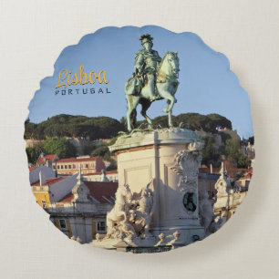 Reitstatue von König José I., Lissabon Rundes Kissen