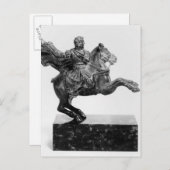 Reitstatuette Alexander des Großen Postkarte (Vorne/Hinten)