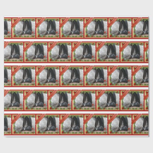 Reitstiefel Geschenkpapier (Flach)