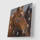 Reitstollen Quadratische Wanduhr (Winkel)