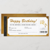 Reitstunden Gold Geschenkgutschein (Vorne/Hinten)