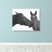 Reittier-Foto Leinwanddruck (Insitu (Holzboden))