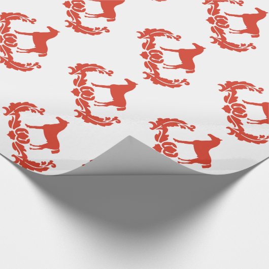 Reittier Geschenkpapier (Ecke)