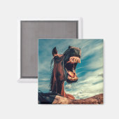 Reittier Magnet (Vorderseite/Rückseite)