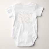 Reittier Mongram Lucky Horseshoe Pattern Baby Strampler (Rückseite)