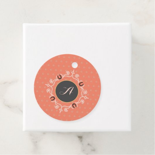 Reittier Mongram Lucky Horseshoe Pattern Geschenkanhänger (Beispiel)