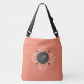 Reittier Mongram Lucky Horseshoe Pattern Tragetaschen Mit Langen Trägern (Vorderseite)