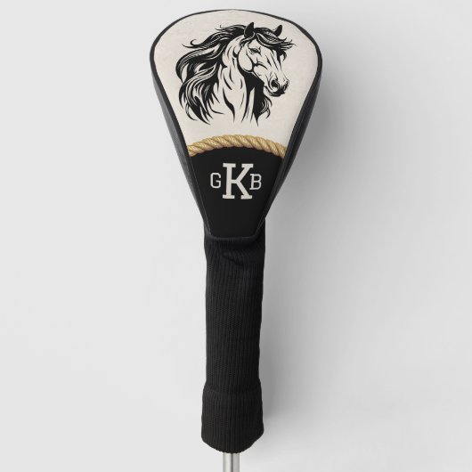 Reittier Monogram Custom Design Golf Headcover (Vorderseite)