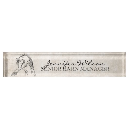 Reittier Namensplakette (Vorderseite)