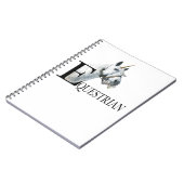 Reittier Notizblock (Linke Seite)