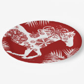 Reittier Pappteller (Schrägansicht)