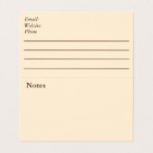 Reittier-Pferd mit Kastanienmare Visitenkarten (Innenseite Aufgefaltet)