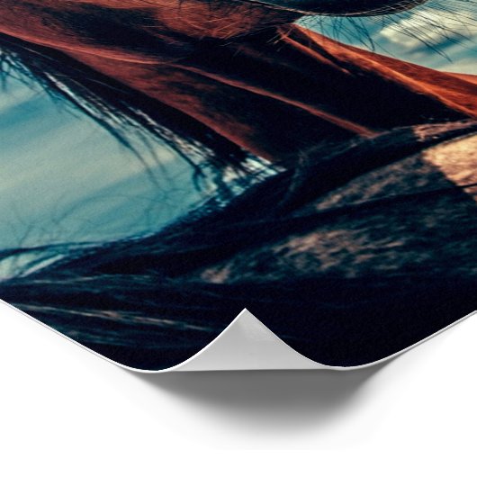 Reittier Poster (Ecke)