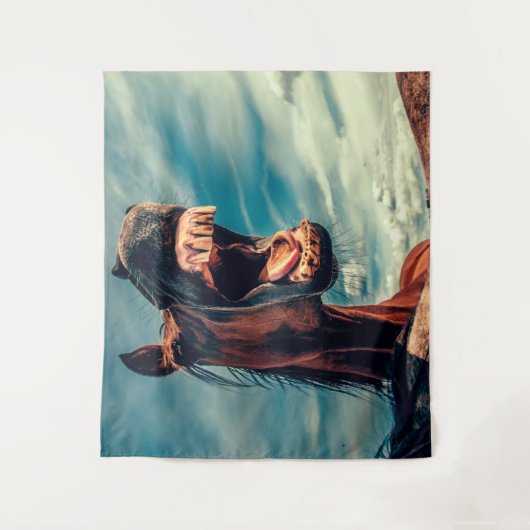 Reittier Wandteppich (Vorderseite)