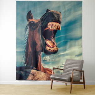 Reittier Wandteppich