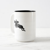 Reittier Zweifarbige Tasse (Vorderseite Links)