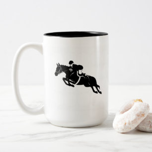 Reittier Zweifarbige Tasse