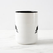 Reittier Zweifarbige Tasse (Mittel)