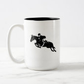 Reittier Zweifarbige Tasse (Links)