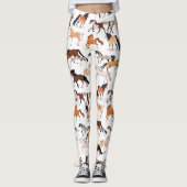 Reittiere Elegance All-over Print Leggings (Vorderseite)