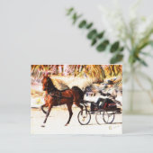 Reittiere | Flammen Postkarte (Stehend Vorderseite)