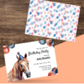 Reittiere-Geburtstagspartei Einladung