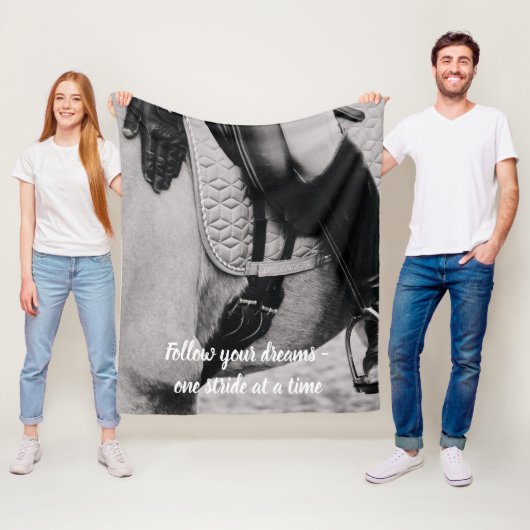 Reittiere Ihr Pferd Foto Motivierend Fleecedecke (Beispiel)