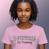 Reittiere in Ausbildung Mädchen Rosa T - Shirt