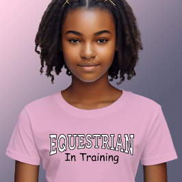 Reittiere in Ausbildung Mädchen Rosa T - Shirt