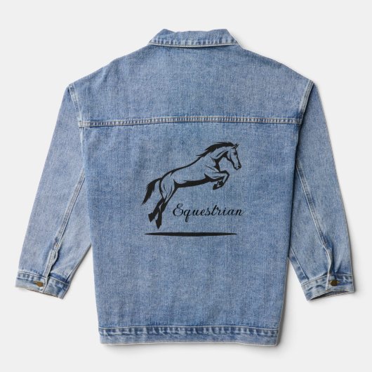 Reittiere Jeansjacke (Rückseite)