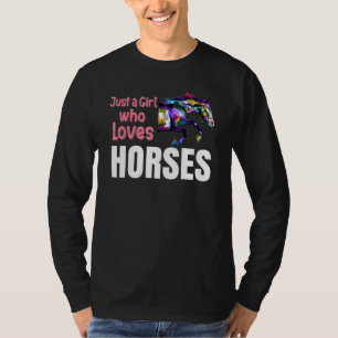 Reittiere — Liebe eines Mädchens T-Shirt