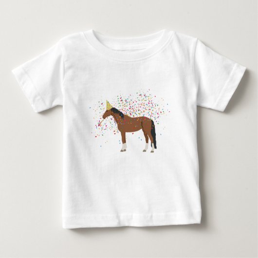Reittiere mit Party Baby T-shirt (Vorderseite)